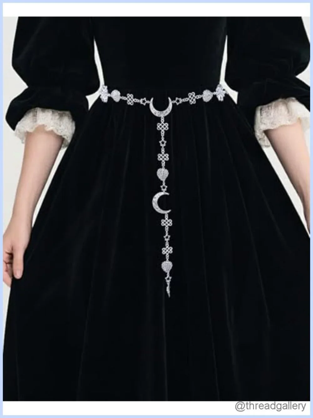 Renaissance Chain Belt Women Vintage Gothic Medieval Metal Waist Chain